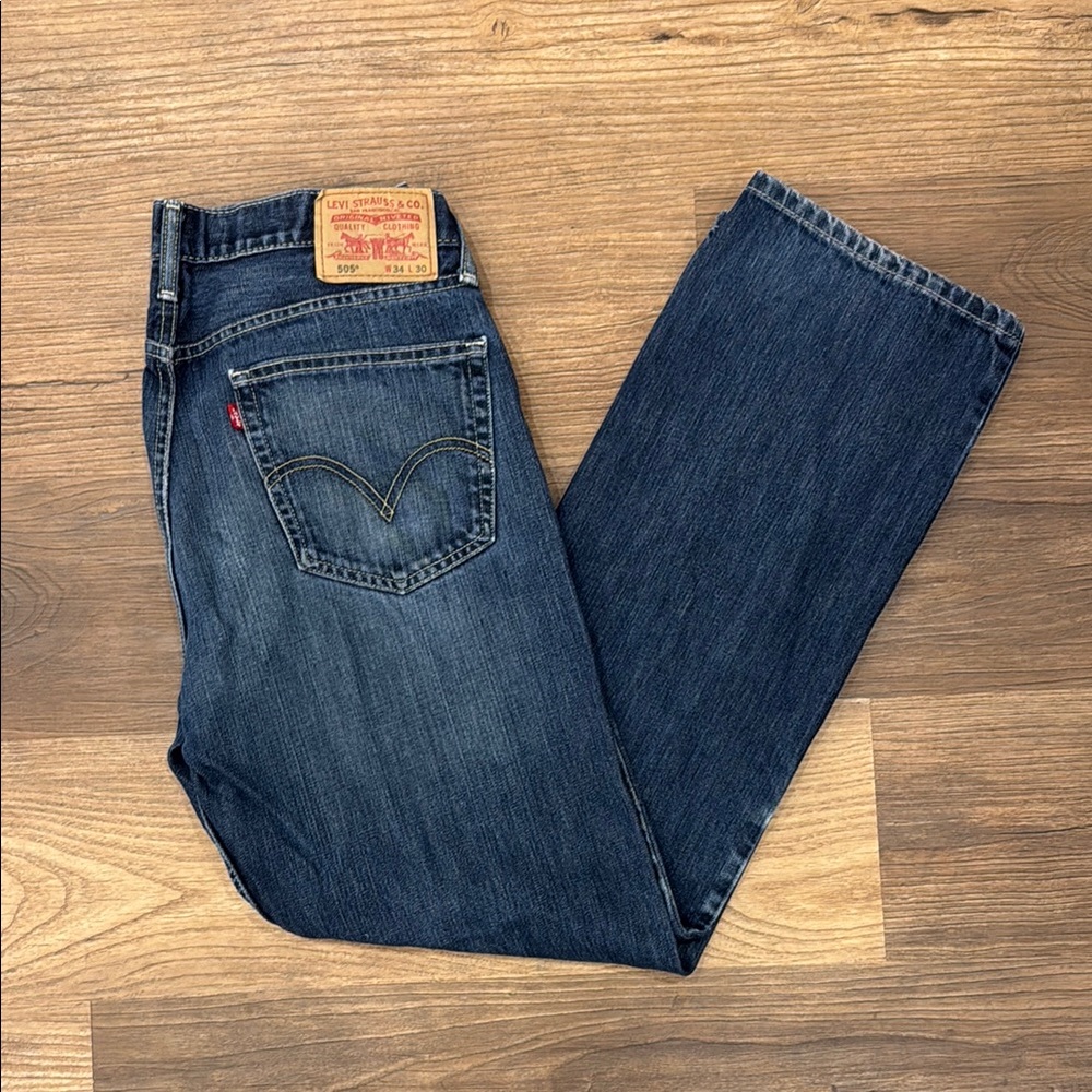 Levi's Men's Dark Blue Straight Jeans